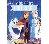 Disney La Reine des Neiges - Mon gros coloriage + stickers ! (Elsa et Anna Frozen 2) - Collectif - Hemma - broché - Document jeunesse