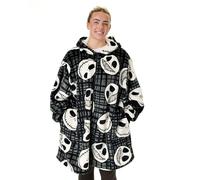 Vanilla Underground Vanilla Underground Black Unisex Disney Nightmare Before Christmas Adults Zip Blanket Hoodie