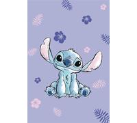 Disney Lilo e Stitch Couverture en microfibre bleue 100 x 150 cm 100 % polyester