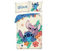 Disney Lilo Ensemble Housse de Couette 140x200cm Coton Fleurs HALANTEX