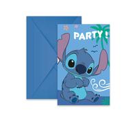 Procos Invitations et enveloppes Stitch & Angel – Lot de 6
