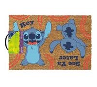 Pyramid International Paillasson Disney Lilo et Stitch (Design Hey See Ya Later Design) en Fibre de Coco, paillasson extérieur et intérieur 40 cm x 60 cm - Produit Officiel