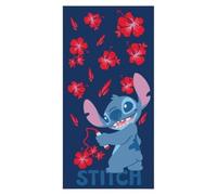 Disney LILO ET Stitch, Serviette, 100x140 cm, Mixte, Garçon, Fille, Toile, Plaid, Serviette de Plage, Serviette de Bain, Linge, Coton, Modèle AYM-090STITCH-BTM S1-TU, Bleu