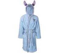 Disney Lilo & Stich Peignoir en polaire ultra doux pour femme, bleu, L-XL