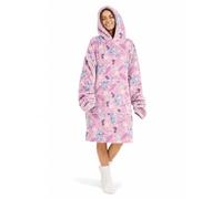 Disney Lilo & Stitch Couverture à Capuche Adulte Plaid Peluche, Violet | 86x97 cm, Produit officiel, couverture-peignoir, surdimensionnée, doublure polaire, poche, lavable en machine, 100% polyester