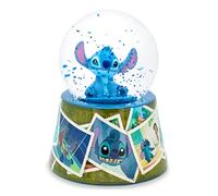Disney Lilo & Stitch Mini boule à neige lumineuse avec photos vintage | 7,6 cm de haut