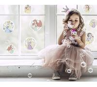 Disney Lot de 2 feuilles de stickers pour fenêtre Motif bulles Princesse Stardust 30 x 30 cm
