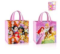 Disney Lot de 2 sacs fourre-tout r utilisables pour courses et cadeaux Motif princesse Disney