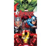 Disney Marvel Serviette de plage pour enfant 70 x 140 cm - Microfibre à séchage rapide - Différents designs officiels Mickey Minnie, Stitch, La Reine des Neiges, Avengers et Spider-Man (Avengers 14185