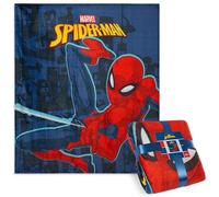 Disney Marvel Spiderman Plaid Chaud Hiver, Couverture Enfant, Couvertures Polaires 150 x 130 cm pour Canapé, Chambre, Voyage, Idée Cadeau (Bleu Spiderman)