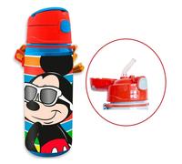 Gourde - Mi - Rouge - 500 ml - Aluminium avec paille intégrée