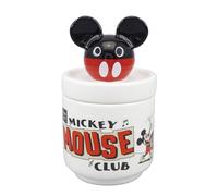 Disney Boîte de collection Mickey en céramique blanche avec couvercle