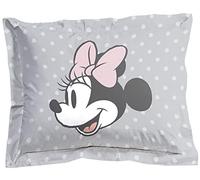Disney Minnie Mouse Taie d'oreiller unique en son genre 100 % coton Oxford