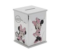 Disney - Minnie Mouse - Tirelire plaquée argent véritable 999 - Fabriquée en Italie - Produit sous licence Disney - Articles pour la maison pour les espèces, les premières années, les adultes, les