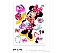 Disney Minnie Shopping Addicted Décoration Sticker Adhesif Mural Géant Répositionnable