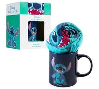 Disney Mug et Chaussettes Coffret 2 Pièces, Tasse Café ou Thé Céramique et Chaussettes Femme EU 35-41, Idee Cadeau Femme (Navy Stitch)