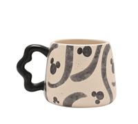 Disney Mug Tasse Mickey Mouse 300ml Motif Noir Poignée Formée