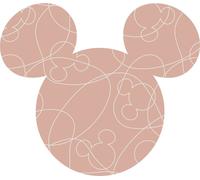 Disney papier peint rond autocollant Mickey Mouse rose clair - 612752 - Ø 125 cm