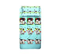 Disney Parure de lit Mickey pour lit 1 Place, Bleu