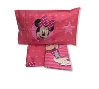 Disney Parure de lit Minnie 1 Place, Coton, Rose
