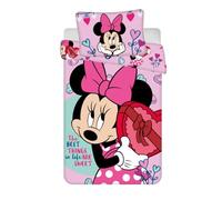 Disney Parure de lit pour Enfant de la Marque modèle Minnie Xoxo Kinder Bettwäsche (Klein) 100-135 cm, 40-60 cm