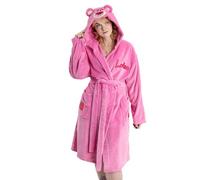 Disney Peignoir à capuche rose Toy Story Lotso pour femme | Polaire douillette pour le bain et la détente | Manches longues avec fermeture à nouer | Produits dérivés du film