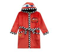 Disney Peignoir Cars pour Enfant | Peignoir de Bain Enfant avec Capuche | Vêtements de Nuit et Peignoirs garçon | Vêtements Lightning McQueen | 6-7 Ans