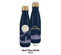 Half Moon Bay Bouteille d'eau Peter Pan en métal | Bouteille d'eau en acier inoxydable pour enfants et adultes | Cadeaux Disney et cadeau Peter Pan | Bouteille d'eau en acier inoxydable pour enfants
