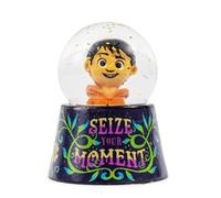 Disney Pixar Coco Mini boule à neige lumineuse pour adulte avec paillettes tourbillonnantes | 7,6 cm de haut