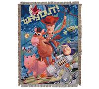 Disney Pixar Toy Story, Space Ranger Coussin Jacquard tissé, Multicolore, 48" x 60"