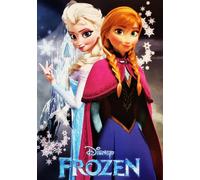Disney Poster mural décoratif série Cartoons Frozen Elsa et Anna Impression artistique sur papier couché 42 x 30 cm sans cadre