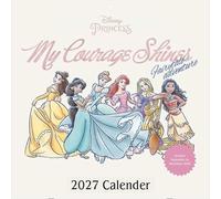 DISNEY PRINCESS 2027: Wandkalender 30x30 cm (30x60 cm geöffnet) mit Notizkalendarium und märchenhaften Disney-Motiven von Arielle, Belle, Cinderella & Rapunzel