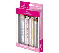 Disney Princess (Chibi) Lot de 4 stylos à encre gel effaçable sous licence officielle
