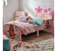 Disney Princess Lit pour enfants : construction robuste en bois d’ingénierie, côtés protégés, lattes en bois, convient aux matelas de 140 cm x 70 cm (matelas non inclus)
