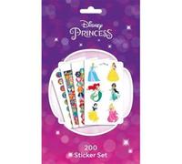 Disney Princess Lot de 200 autocollants colorés pour enfants, scrapbooking, loisirs créatifs, cadeaux de fête et plaisir créatif