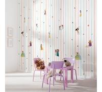 Disney Princesses Charmix Papier peint en vinyle - Dimensions : 212 x 250 cm - 1 rouleau de 4 bandes