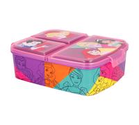 STOR Boîte à Sandwich Princesses Disney Enfant 3 Compartiments 2156ml - Lunch Box Scolaire Sans BPA pour École et Pique-nique