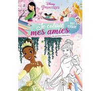 Disney Princesses - Je colorie mes amies - Les princesses et leurs rêves - Avec stickers - Collectif - Hemma - broché - Document jeunesse