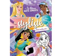 Disney Princesses - Je colorie mes amies - Mon grand carnet de styliste - Nuit enchantée - avec stickers - Collectif - Hemma - broché - Document jeunesse