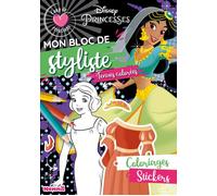 Disney Princesses - Mon bloc de styliste - Coup de coeur créations - Tenues colorées - Collectif - Hemma - broché - Document jeunesse
