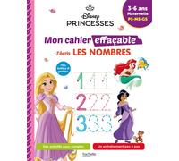 Disney - Princesses - Mon cahier effaçable - J'écris les nombres et je compte (4-6 ans) - Collectif - Hachette Education - broché - Scolaire / Universitaire