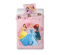 Disney Princesses Parure de lit Housse de Couette réversible Coton et sa taie d'oreiller