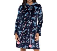 Disney Robe de chambre en maille pour femme | Peignoir Stitch pour femmes | Peignoir en polaire pour dames | Bleu L
