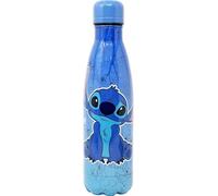 Disney Stitch Bouteille Réutilisable, Design Résistant, Gourde pour Filles, Bouteille D'eau, Gourde Voyage, Capacité 500 ml - Bleu D-S-5656-BT
