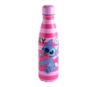 Disney Stitch Bouteille Réutilisable en Acier Inoxydable pour Filles, Motif Stitch et Angel, Capacité de 500 ml | Rose