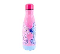 Disney Stitch Bouteille Réutilisable, Gourde D'eau Stitch et Angell Design en Acier Inoxydable pour Filles, Bouteille de Voyage, Capacité 500 ML