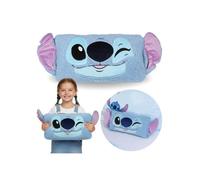 DISNEY Stitch Coussin avec oreilles 3D, décoratif, pour chambre, SHERPA 27x45 cm, OEKO-TEX