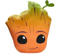 Disney Stitch Coussin Enfant Peluche 3D Canapé ou Lit, Coussins Décoratifs, Décoration Chambre Ado Fille Garçon - Cadeau Enfant (Orange Groot, L37 x W31)