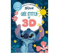 Disney Stitch - Crée Stitch en 3D - 2 planches de stickers épais pour construire ta figurine - 16 pages de coloriage - Collectif - Hemma - broché - Document jeunesse