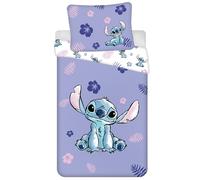 Disney Stitch Ensemble de literie zippé, literie pour Enfants en Coton 160x200 cm, Oeko-TEX (Formule 12)